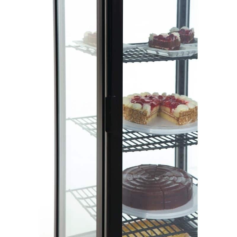 Norsk Tall Fridge Display Cabinet L Black Perth Commercial Fridges