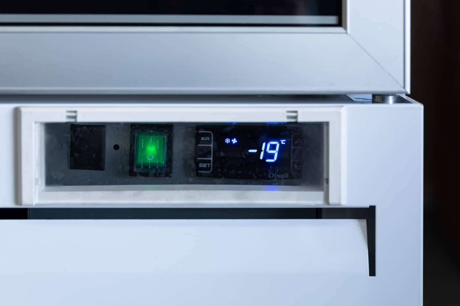 Display control panel of Thermocool Single Door Freezer, White 430L