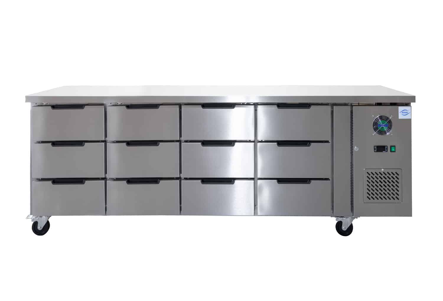 Norsk 12-drawer workbench fridge