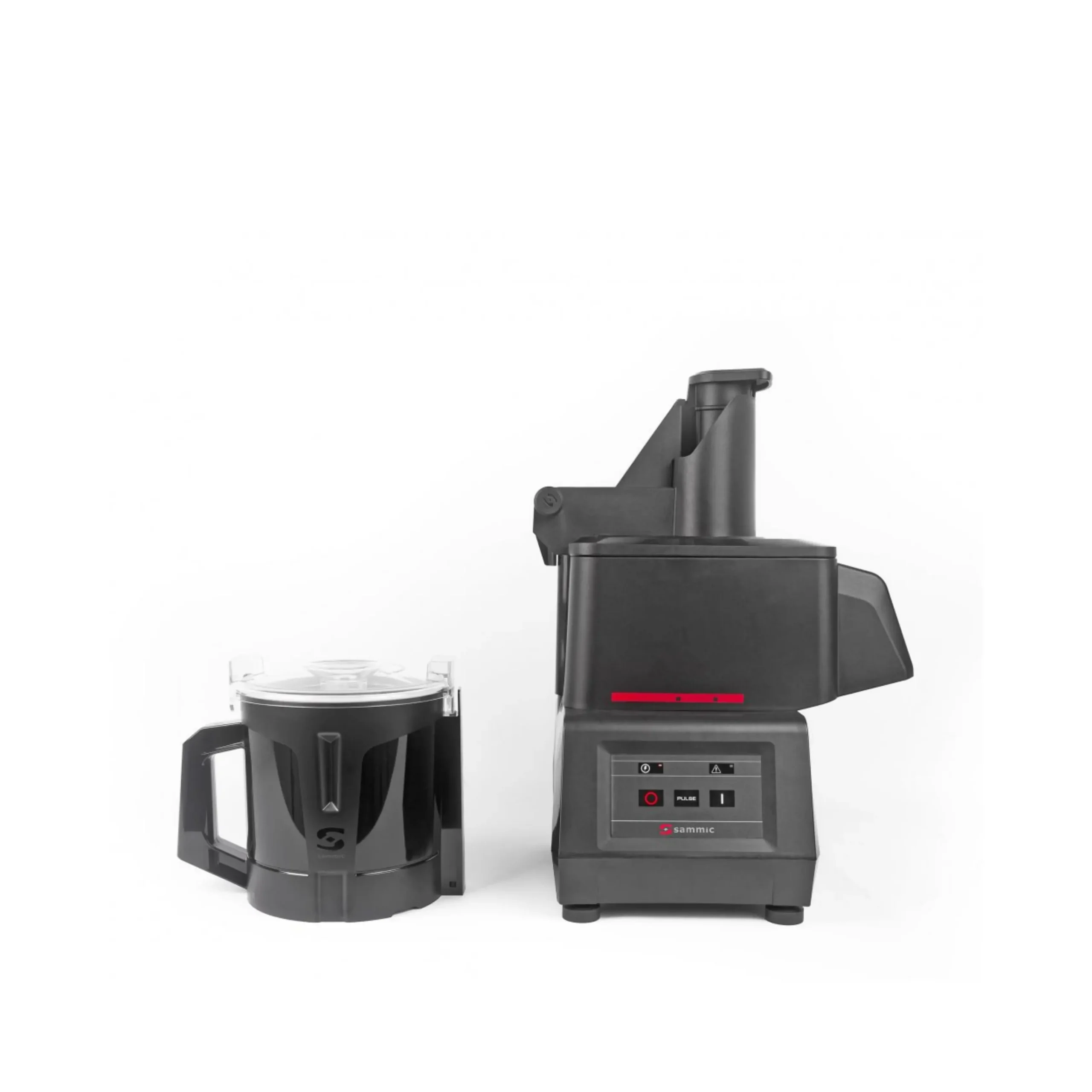 Sammic Compact Combination Vege Prep Machine -Single Speed Motor Block + Vegetable Slicer Attachment + 4.4l Cutter Bowl